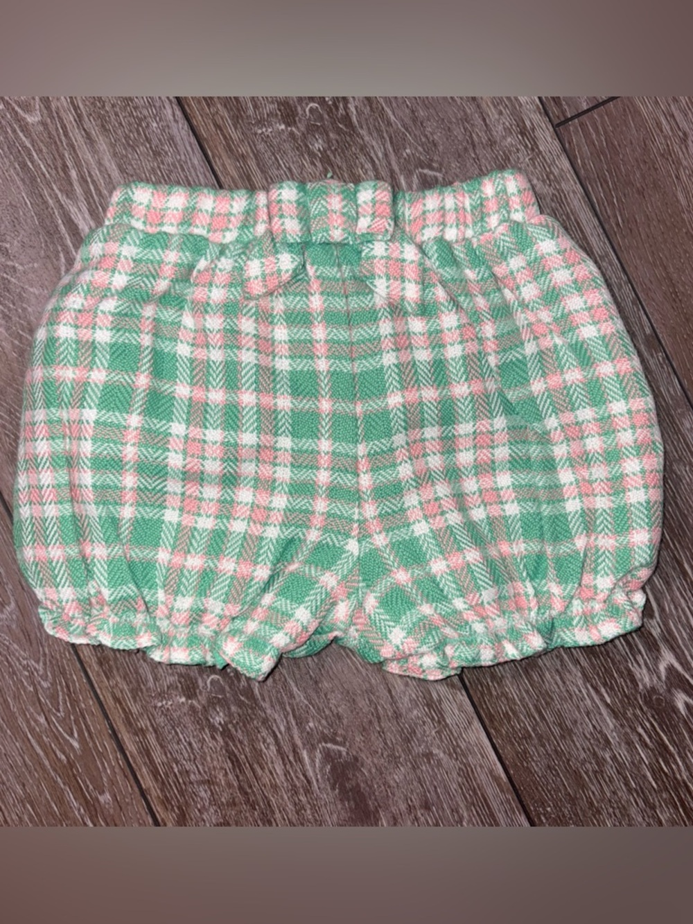 TBBC Green & Pink Plaid Baby Bubble Shorts or Knickers